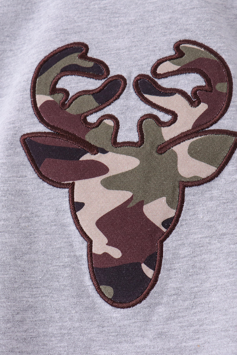 Camouflage deer embroidery pants set - Aaria Tees Aaria Tees