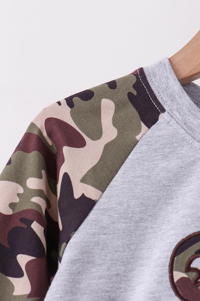 Camouflage deer embroidery pants set - Aaria Tees Aaria Tees