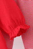 Red christmas tree embroidery ruffle pants set - Aaria Tees Aaria Tees