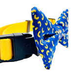 Mac and Cheese Blue Dog Bow Tie Aaria Tees