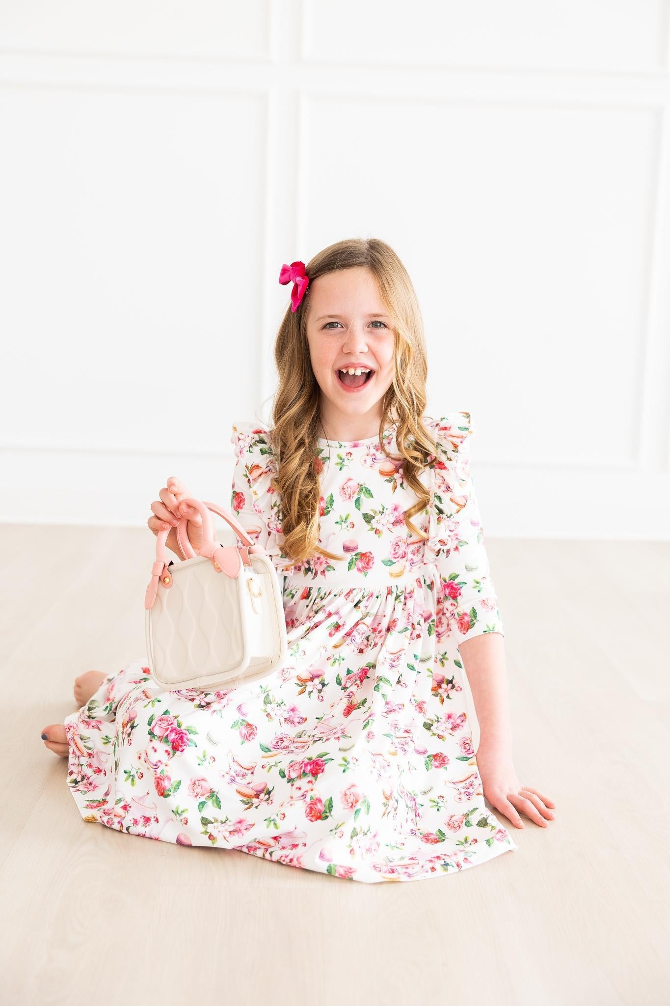 SALE Macarons & Tea Ruffle Twirl Dress - Aaria Tees Aaria Tees