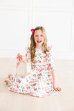 SALE Macarons & Tea Ruffle Twirl Dress - Aaria Tees Aaria Tees