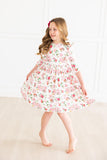 SALE Macarons & Tea Ruffle Twirl Dress - Aaria Tees Aaria Tees