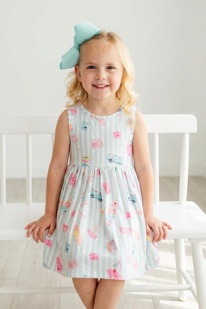 Malibu Girl Tank Twirl Dress - Aaria Tees Aaria Tees