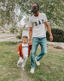 Mama & Dad Family Matching T-shirt (Condensed Font) - Aaria Tees Aaria Tees