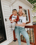 Mama & Dad Family Matching T-shirt (Condensed Font) - Aaria Tees Aaria Tees