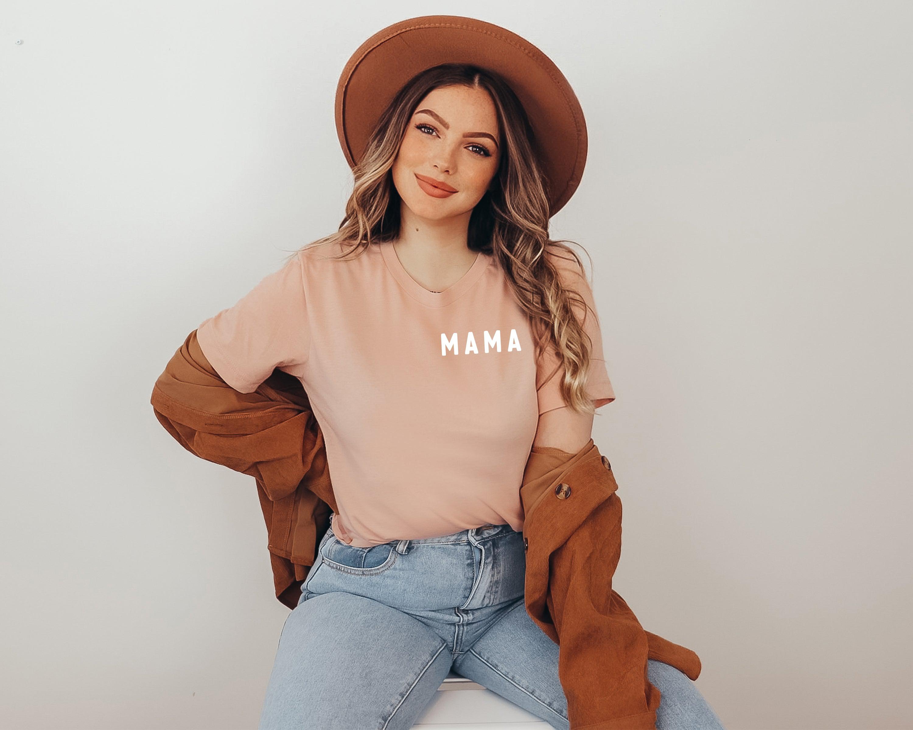 Mama & Dad Family Matching T-shirt (Rounded Left Chest) - Aaria Tees Aaria Tees