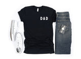 Mama & Dad Family Matching T-shirt (Rounded Left Chest) - Aaria Tees Aaria Tees