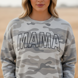 Mama Outline Grey (Front) - Aaria Tees Aaria Tees