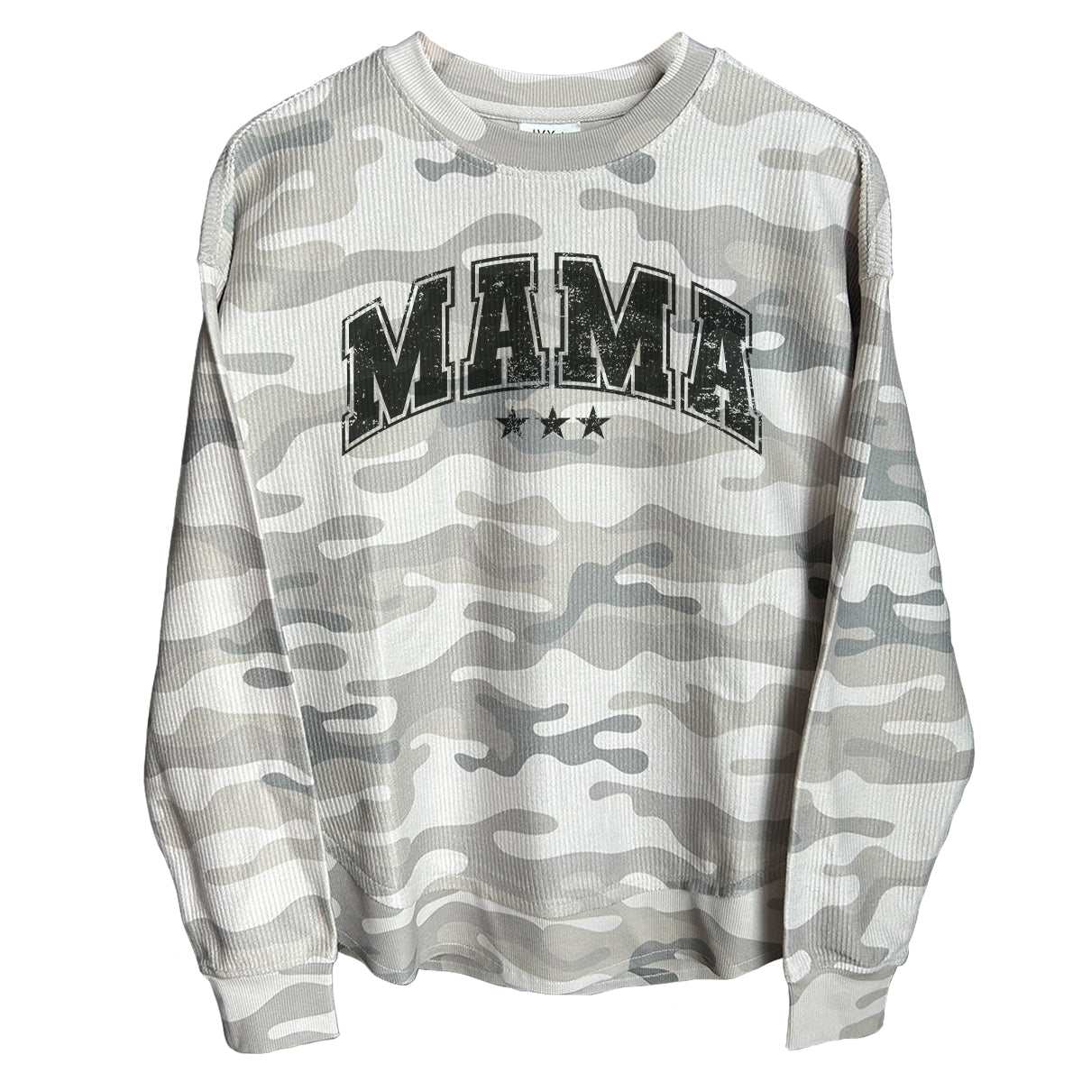 Mama Collegiate Grey (Front) - Aaria Tees Aaria Tees