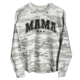Mama Collegiate Grey (Front) - Aaria Tees Aaria Tees