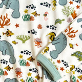 Manatee Newborn Bamboo Gown - Aaria Tees Aaria Tees
