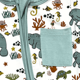 Manatee Shorty Romper | Bamboo - Aaria Tees Aaria Tees