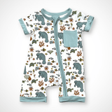 Manatee Shorty Romper | Bamboo - Aaria Tees Aaria Tees