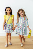 Mardi Gras 3/4 Sleeve Pocket Twirl Dress - Aaria Tees Aaria Tees