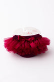 Maroon Ruffle Tutu Bloomer - Aaria Tees Aaria Tees