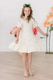 Marvelous Marigolds Smocked Ruffle Dress - Aaria Tees Aaria Tees