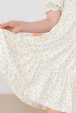 Marvelous Marigolds Smocked Ruffle Dress - Aaria Tees Aaria Tees