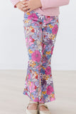 Mauve What's Up Buttercup Ribbed Velvet Bells - Aaria Tees Aaria Tees