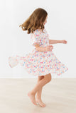 Meadow Magic Smocked Ruffle Dress - Aaria Tees Aaria Tees