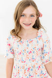 Meadow Magic Smocked Ruffle Dress - Aaria Tees Aaria Tees