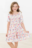 Meadow Magic Smocked Ruffle Dress - Aaria Tees Aaria Tees