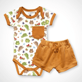 Frog Bodysuit and Shorts | Organic Pima Cotton - Aaria Tees Aaria Tees