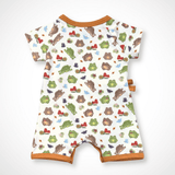 Frog Kimono Shorty Romper | Organic Pima Cotton - Aaria Tees Aaria Tees
