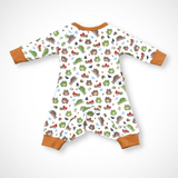 Frog Kimono Long Sleeve Romper | Organic Pima Cotton - Aaria Tees Aaria Tees