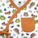 Frog Kimono Long Sleeve Romper | Organic Pima Cotton - Aaria Tees Aaria Tees