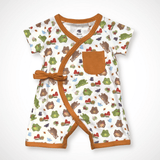 Frog Kimono Shorty Romper | Organic Pima Cotton - Aaria Tees Aaria Tees