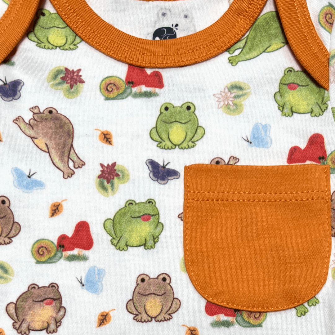 Frog Long Sleeve Bodysuit and Pant | Organic Pima Cotton - Aaria Tees Aaria Tees