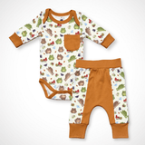 Frog Long Sleeve Bodysuit and Pant | Organic Pima Cotton - Aaria Tees Aaria Tees