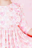Melt My Heart 3/4 Sleeve Ruffle Twirl Dress - Aaria Tees Aaria Tees