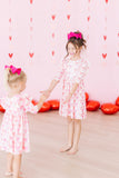 Melt My Heart 3/4 Sleeve Ruffle Twirl Dress - Aaria Tees Aaria Tees