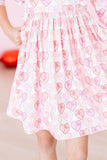 Melt My Heart 3/4 Sleeve Ruffle Twirl Dress - Aaria Tees Aaria Tees