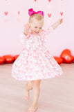 Melt My Heart 3/4 Sleeve Ruffle Twirl Dress - Aaria Tees Aaria Tees
