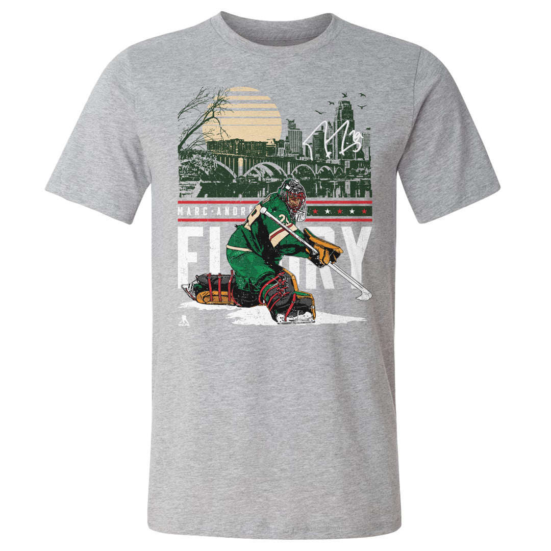 Marc-Andre Fleury Minnesota City Skyline WHT - Aaria Tees