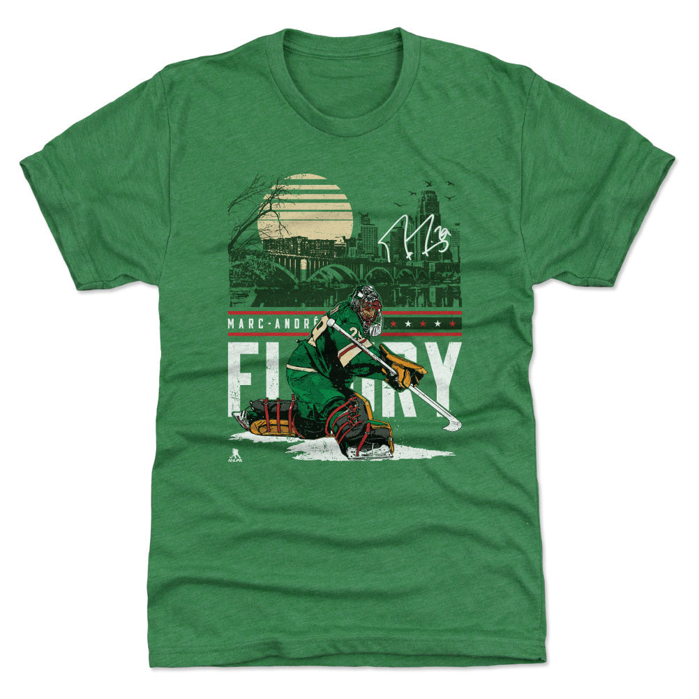 Marc-Andre Fleury Minnesota City Skyline WHT - Aaria Tees
