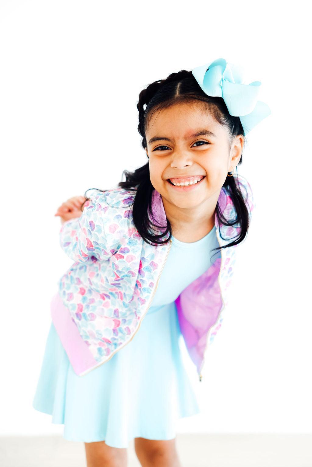 Mermaid Scales Satin Jacket - Aaria Tees Aaria Tees