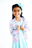 Mermaid Scales Satin Jacket - Aaria Tees Aaria Tees