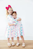 Middle Sister 3/4 Sleeve Pocket Twirl Dress - Aaria Tees Aaria Tees