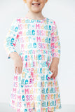 Middle Sister 3/4 Sleeve Pocket Twirl Dress - Aaria Tees Aaria Tees