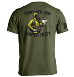 Prepared For Diaper Duty Hazmat Suit Aaria Tees