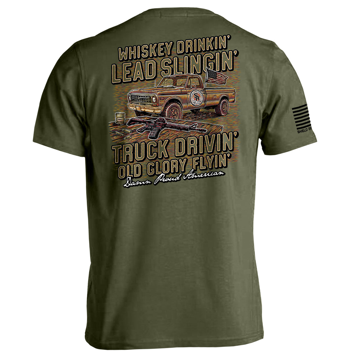 Damn Proud American - Aaria Tees