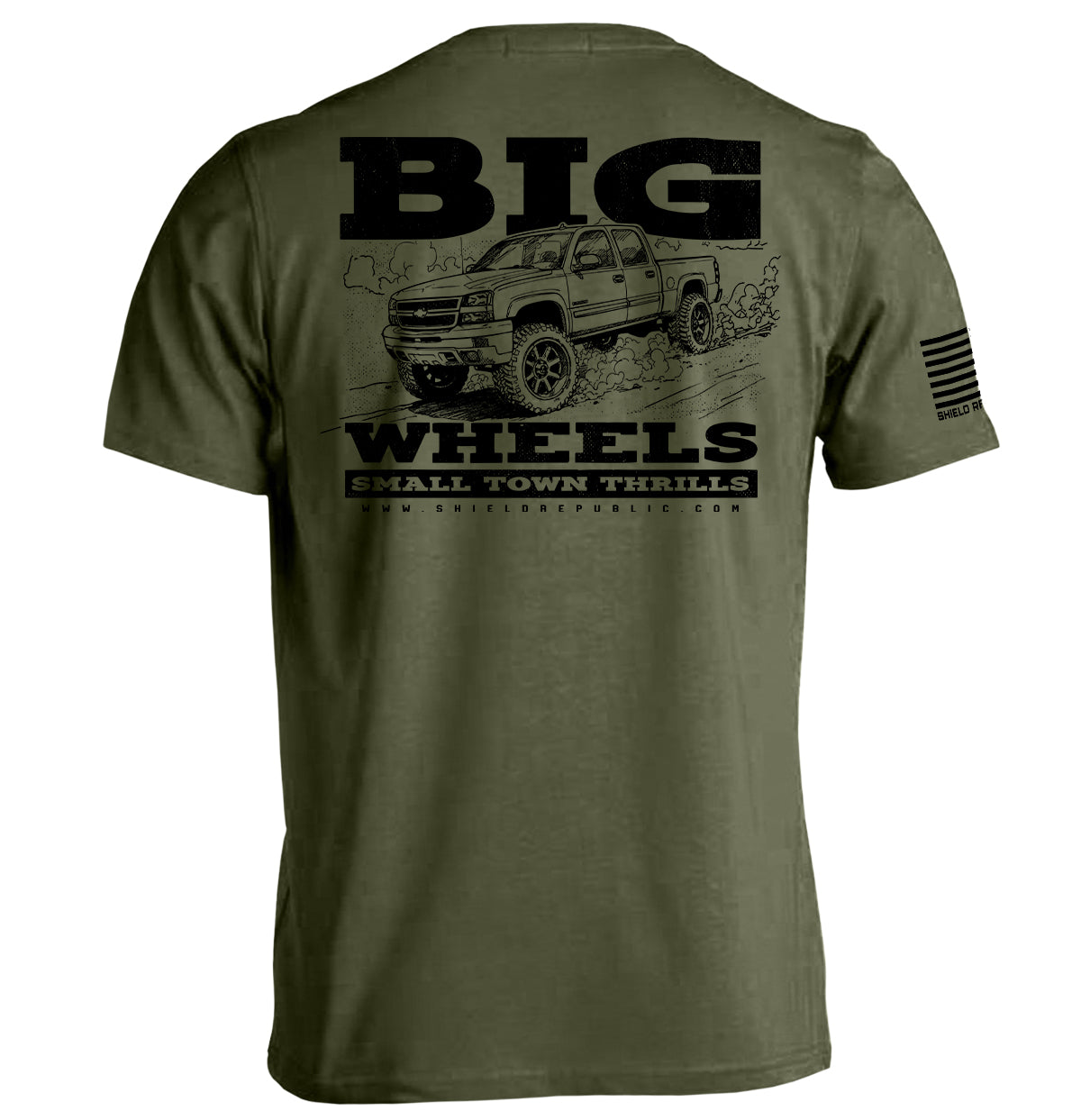 Big Wheels Small Town Thrills - Aaria Tees Aaria Tees