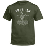 American Grown Raised To Be Free (Front) Aaria Tees