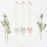 Mini Gemstone Fringe Necklaces Aaria Tees