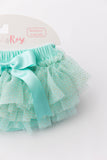 Mint & Gold Glitter Ruffle Tutu Bloomer - Aaria Tees Aaria Tees