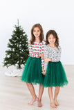 Mints & Mistletoe L/S Tutu Dress - Aaria Tees Aaria Tees